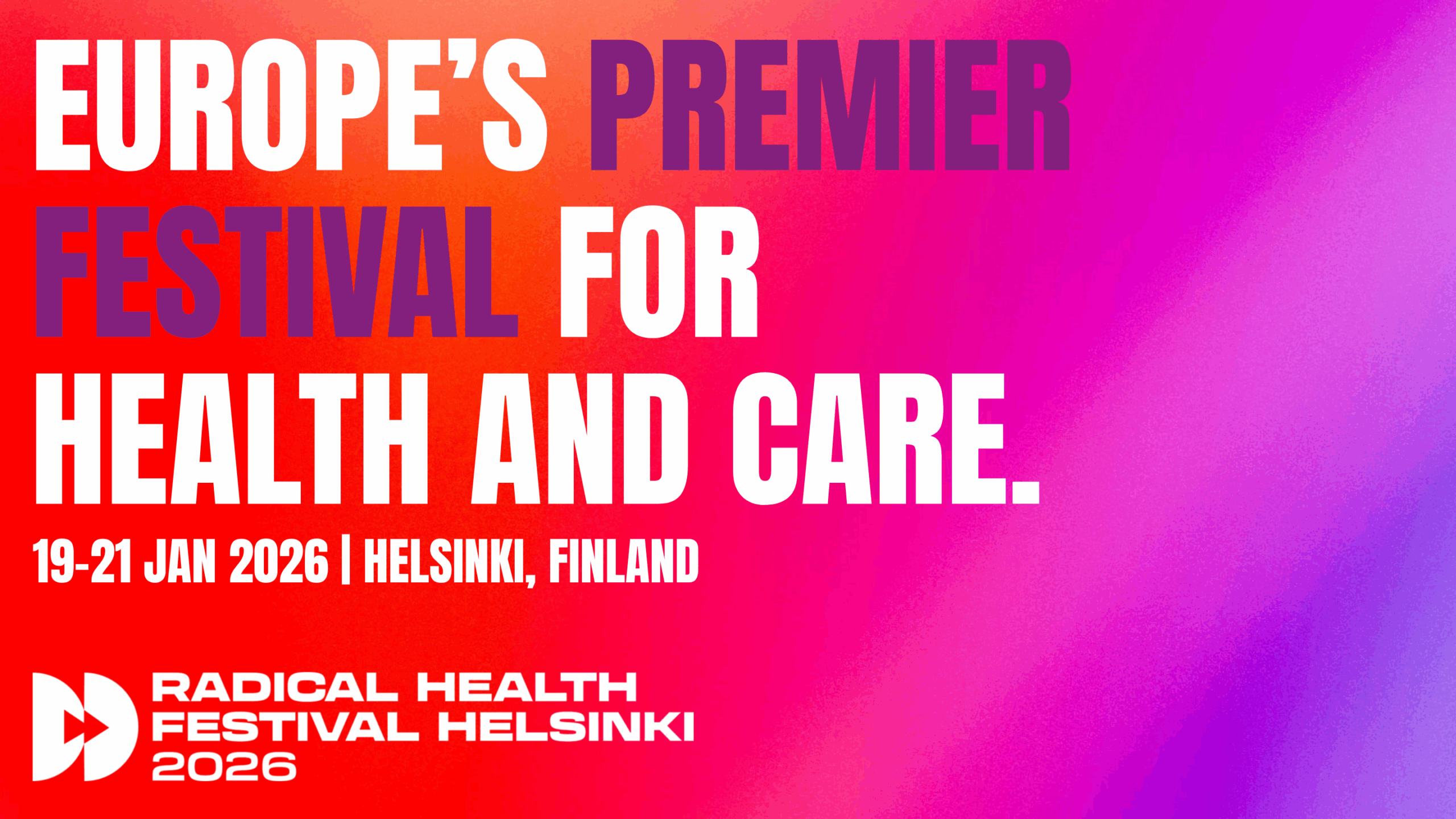 Radical Health Festival Helsinki 2026 banner