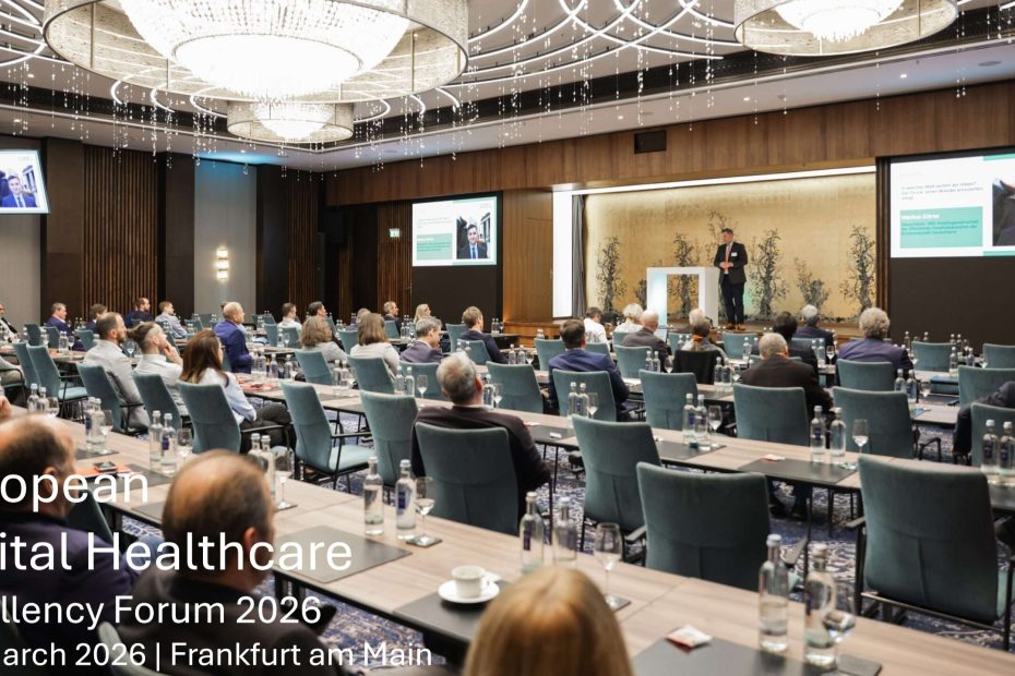 Conference room during the European Digital Healthcare Excellency Forum 2026 in Frankfurt am Main
