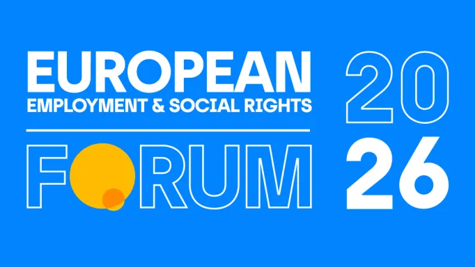 European Employment and Social Rights Forum 2026 official banner with EU branding